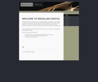 Macallancapital.com(Venture Capital & Strategic Finance) Screenshot