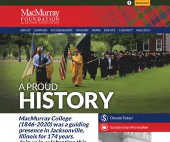 Macalumfoundation.org(MacMurray College Foundation and Alumni Association) Screenshot