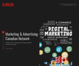 Macan.ca(Marketing & Advertising Canadian Network) Screenshot