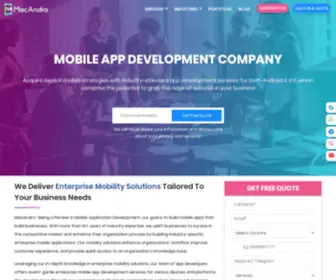 Macandro.com(Mobile App Development Company) Screenshot