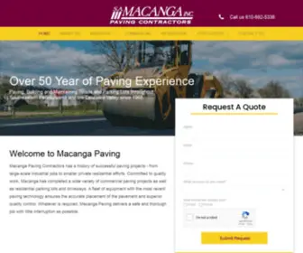 Macanga.com(Macanga Paving Contractor) Screenshot