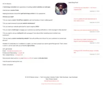 Macariojames.com(Macario James) Screenshot