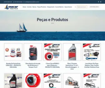 Macarnautica.com.br(Macar Náutica) Screenshot