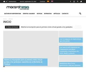 Macaronesiafuerteventura.com(Todo lo que necesitas saber sobre Fuerteventura) Screenshot