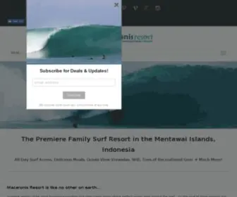 Macaronisresort.com(Our Mentawai Surf Resort) Screenshot