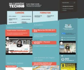 Macarrieretechno.com(Toute l'information sur les professions en technologies de l'information et des communications (TIC)) Screenshot