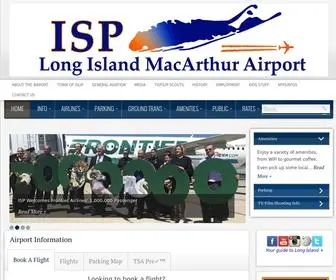 Macarthurairport.com(MacArthur Airport) Screenshot