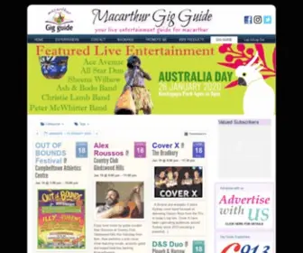 Macarthurgig-Guide.com.au(Macarthur Gig Guide) Screenshot