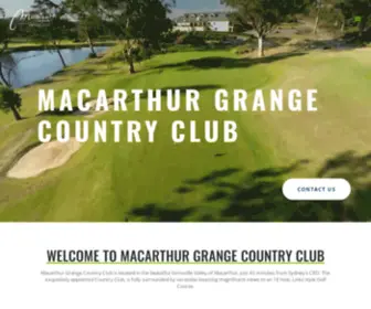 Macarthurgrange.com.au(Macarthur Grange Golf Club) Screenshot