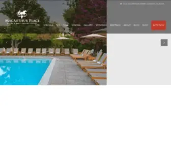 Macarthurplace.com(MacArthur Place Hotel & Spa) Screenshot