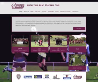 Macarthurrams.com.au(Macarthur Football) Screenshot