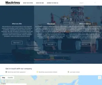 Macartney.com(The MacArtney Group) Screenshot