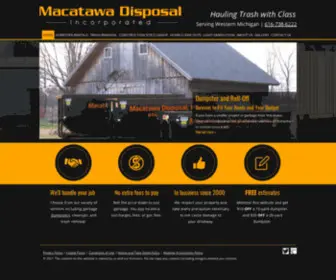 Macatawadisposal.com(Macatawa Disposal Incorporated) Screenshot