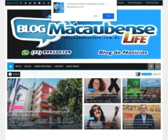 Macaubenselife.com.br(MACAUBENSE LIFE) Screenshot
