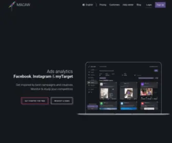Macaw.pro(Mobile advertising analytics) Screenshot