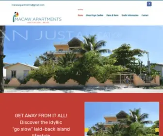 Macawapartments.com(Caye Caulker) Screenshot