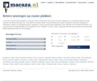 Macaza.nl(Betere woningen op mooie plekken) Screenshot