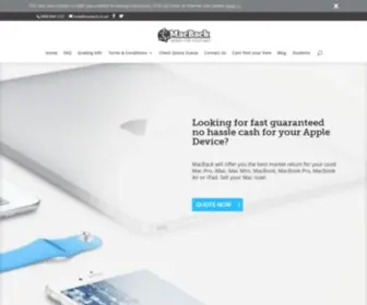 Macback.co.uk(Sell your Mac now) Screenshot