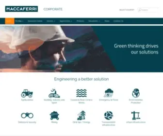 Maccaferri.com(Civil engineering) Screenshot