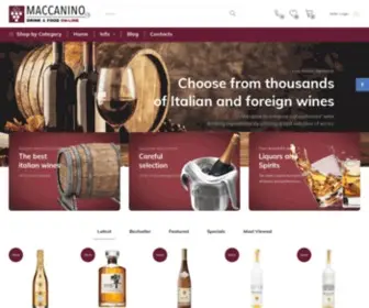 Maccaninodrink.com(Maccanino online wine shop) Screenshot