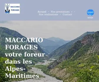 Maccarioforages.com(Station de pompage dans les Alpes) Screenshot