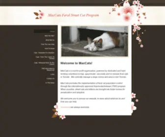 Maccats.org(MacCats Feral Street Cat Program) Screenshot