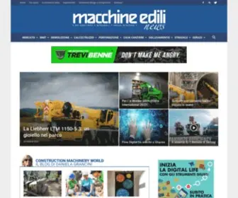 Macchinedilinews.it(Macchine Edili News) Screenshot