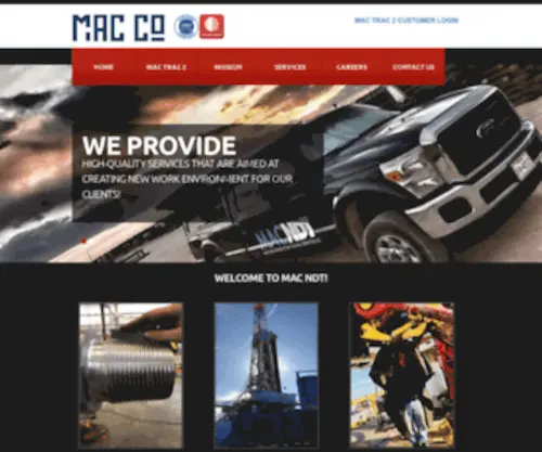 Macco.com(NDT Inspection Services) Screenshot