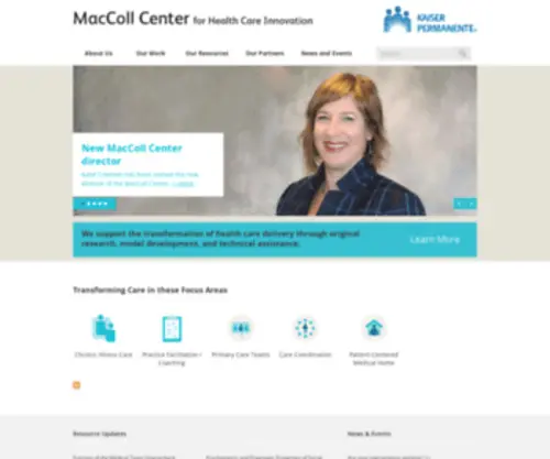 Maccollcenter.org(MacColl Center for Health Care Innovation) Screenshot