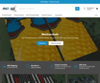 Maccornholeboards.com(JM2 Designs) Screenshot