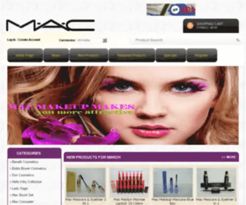 Maccosmetic-ME.com(Cheap Mac Makeup wholesale) Screenshot