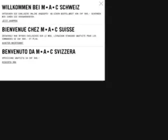 Maccosmetics.ch(MAC Cosmetics Schweiz) Screenshot