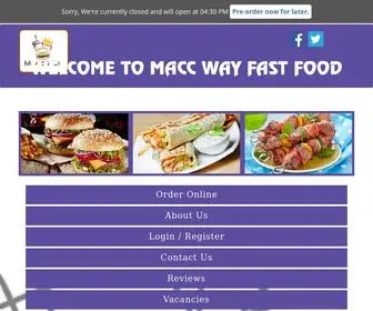 Maccwayonline.com(Maccway, Macclesfiled, Cheshire, Takeaway Order Online) Screenshot