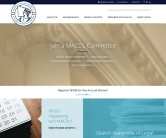 MaCDL.legal(Minnesota Association of Criminal Defense Lawyers) Screenshot