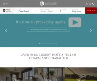 MaCDonaldhotels.co.uk(Macdonald Hotels) Screenshot