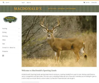 MaCDonaldsportinggoods.com(MacDonald's Sporting Goods) Screenshot