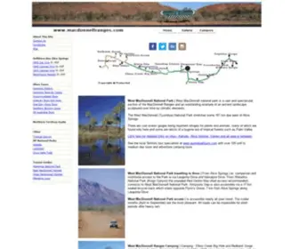 MaCDonnellranges.com(MacDonnell Ranges near Alice Springs Australia a MacDonnell Ranges tourist information self drive visitors guide) Screenshot