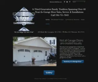 MaCDoor.com(The Triads Premier Garage Door Company) Screenshot