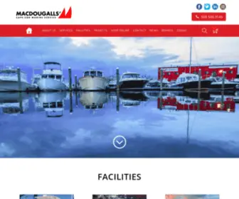 MaCDougalls.com(MacDougalls' Cape Cod Marine Services) Screenshot