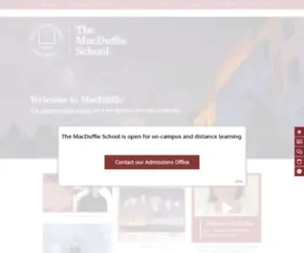 MaCDuffie.org(The MacDuffie School) Screenshot