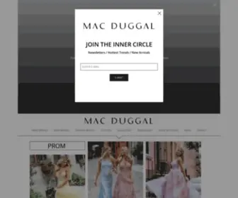MaCDuggal.com(Prom Dresses) Screenshot
