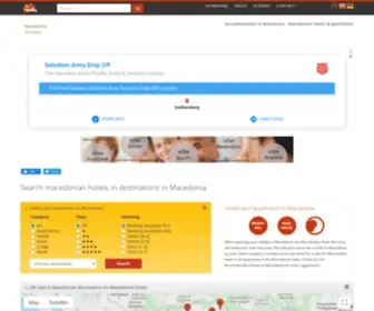 Macedonian-Hotels.mk(Find accommodation in Macedonia) Screenshot