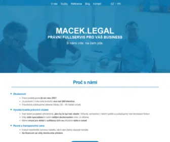 Maceklegal.cz(Maceklegal) Screenshot