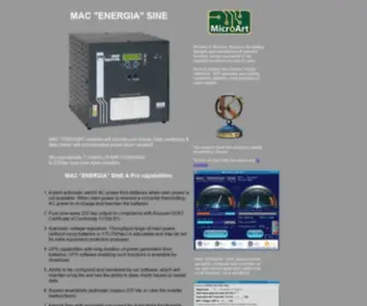 Macenergia.com(MAC "ENERGIA" SINE inverter 12/24/48 Vdc to 220 Vac) Screenshot