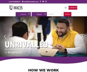 Macesbd.com(Study Abroad with MACES Education Consultancy in Bangladesh) Screenshot