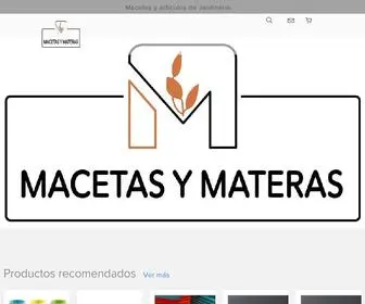 Macetasymateras.com.ar(MACETAS Y MATERAS) Screenshot