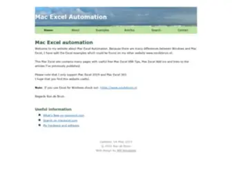 Macexcel.com(Mac Excel Automation) Screenshot