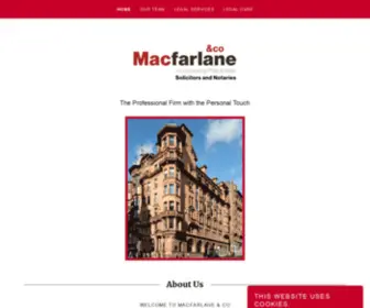 MacFarlane-Law.co.uk(Macfarlane & Co) Screenshot