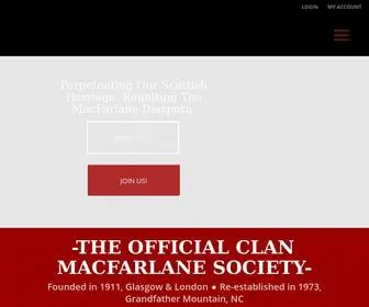 MacFarlane.org(OFFICIAL CLAN MACFARLANE SITE) Screenshot