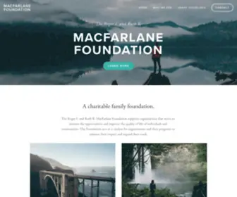 MacFarlanefoundation.org(MacFarlane Foundation) Screenshot